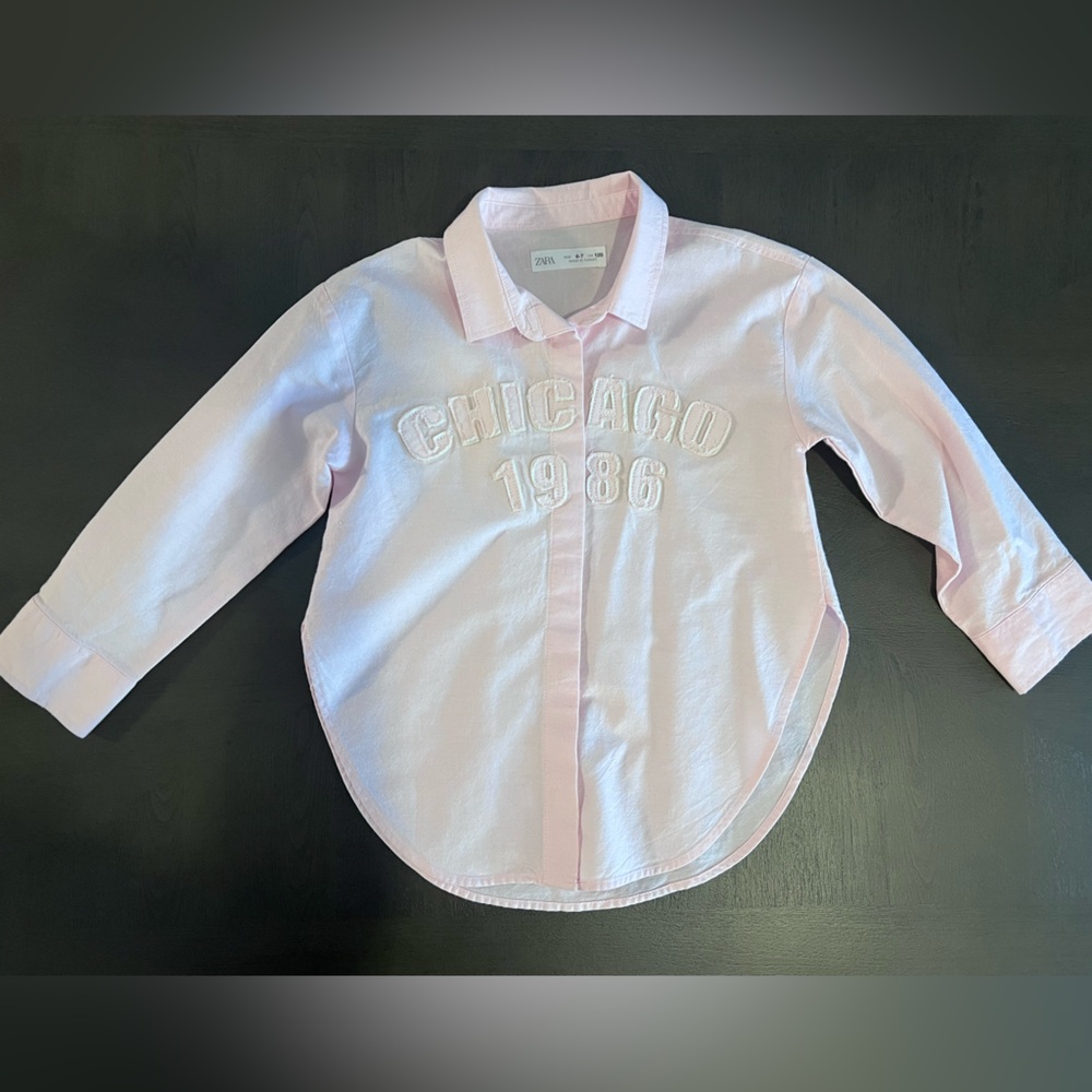 Zara Text Oxford Shirt